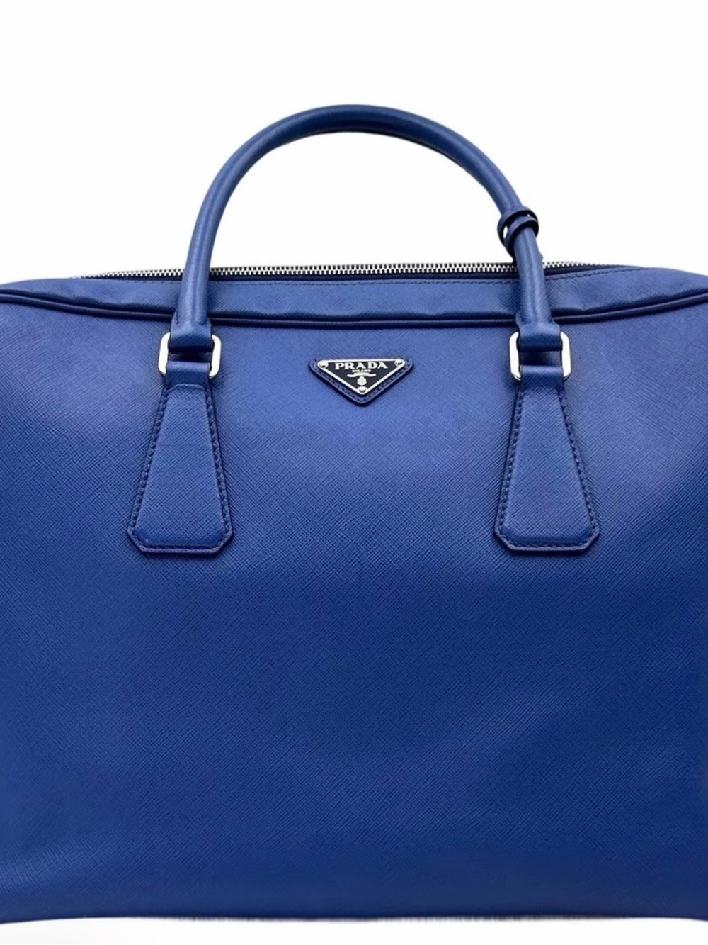 Prada Royal Blue Saffiano Business Bag/briefcase
